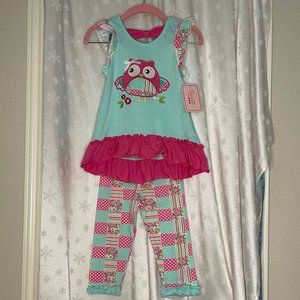 Nannette 2 pc. Girls Owl Outfit, Size 6
